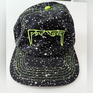 Pit Viper Black and Neon Green Splatter Hat